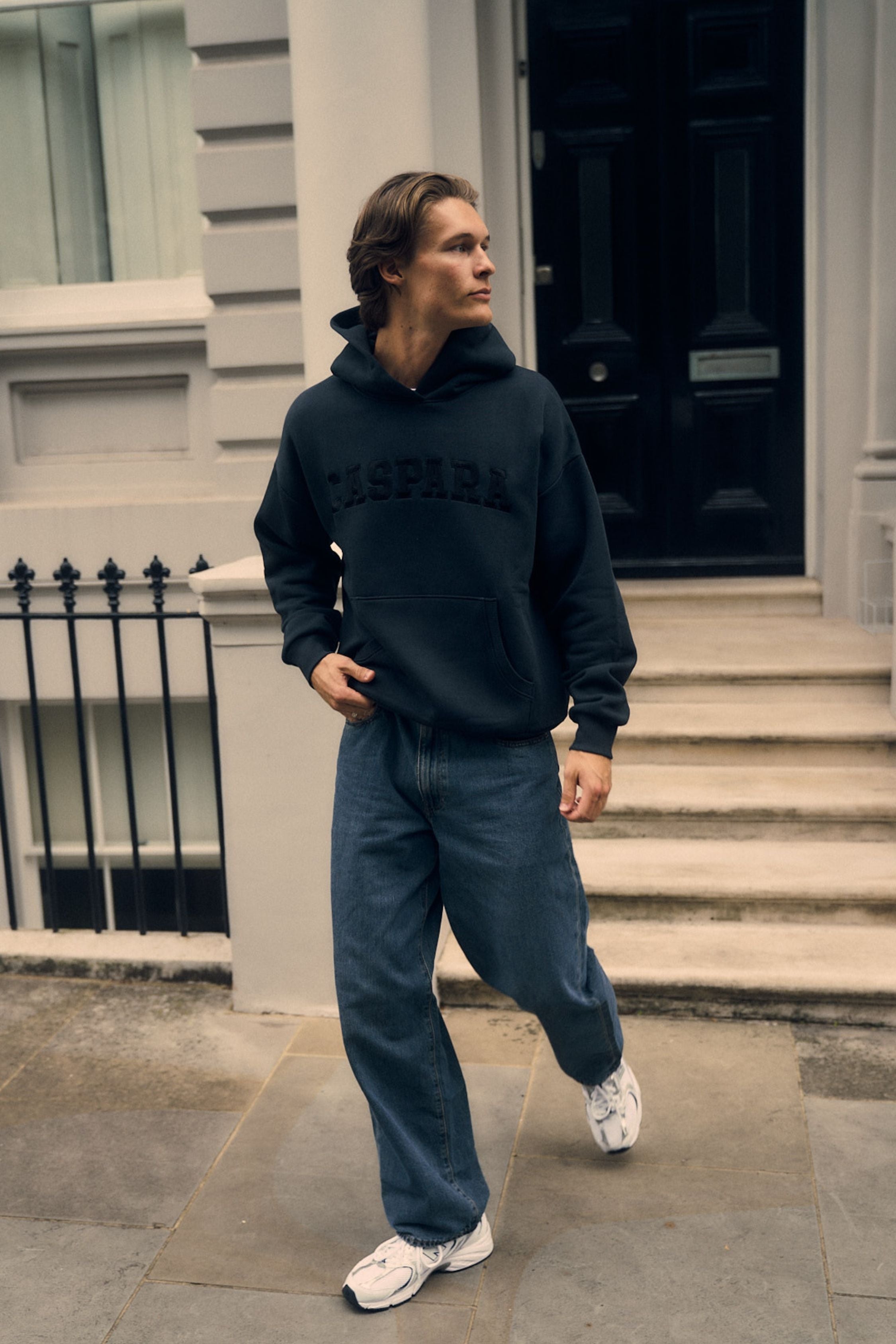 M. Varsity Hoodie - Jet Black